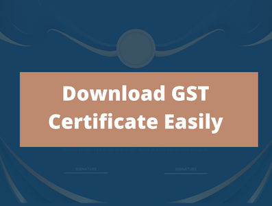  GST Certificate Download